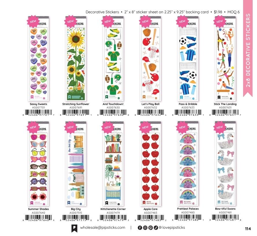 Pipsticks Annual Stickers Catalog Weekly Ad January 1 - December 31, 2026