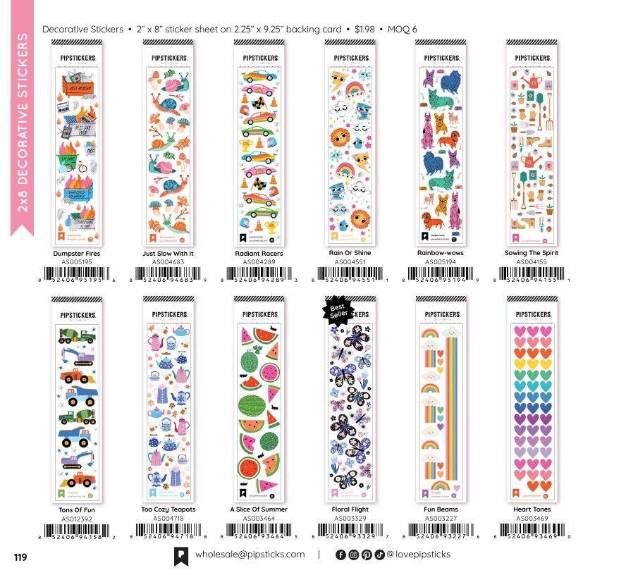 Pipsticks Annual Stickers Catalog Weekly Ad January 1 - December 31, 2026
