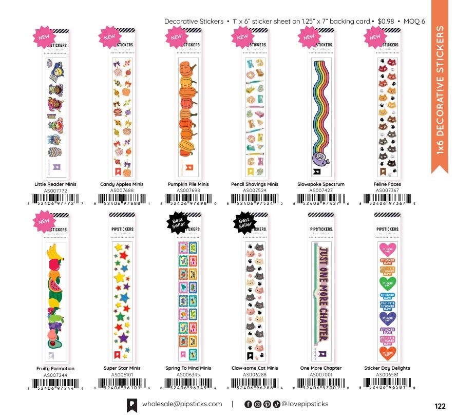 Pipsticks Annual Stickers Catalog Weekly Ad January 1 - December 31, 2026