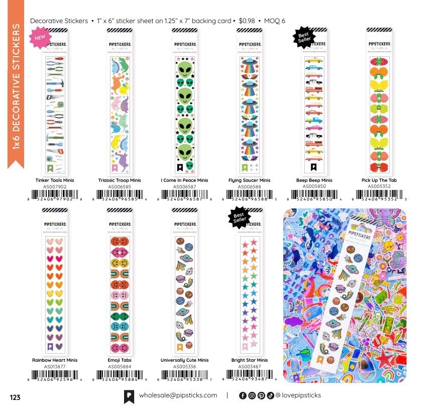 Pipsticks Annual Stickers Catalog Weekly Ad January 1 - December 31, 2026