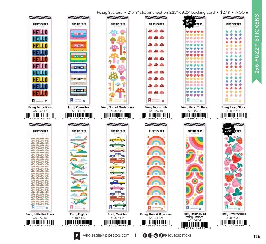 Pipsticks Annual Stickers Catalog Weekly Ad January 1 - December 31, 2026