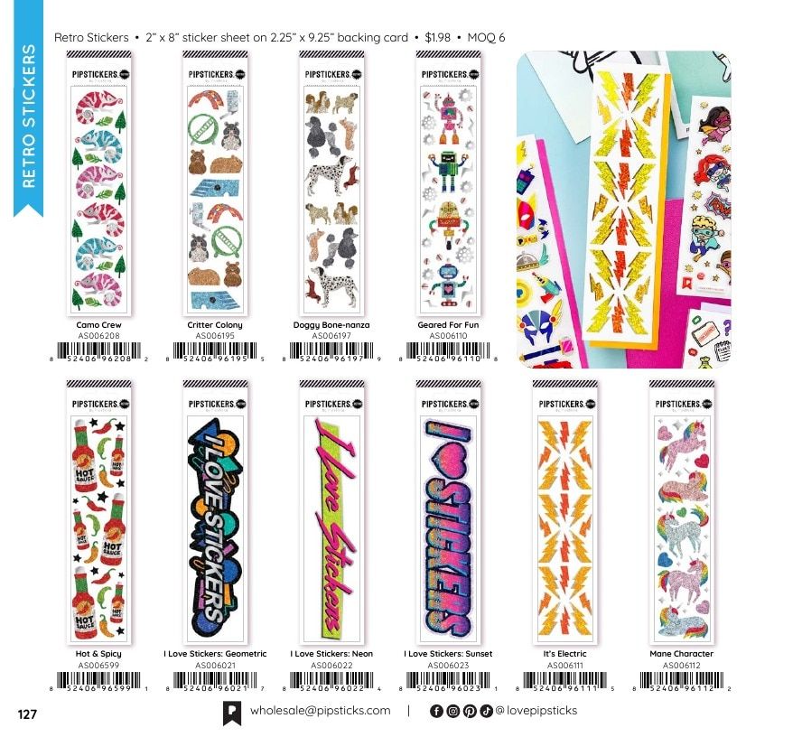 Pipsticks Annual Stickers Catalog Weekly Ad January 1 - December 31, 2026