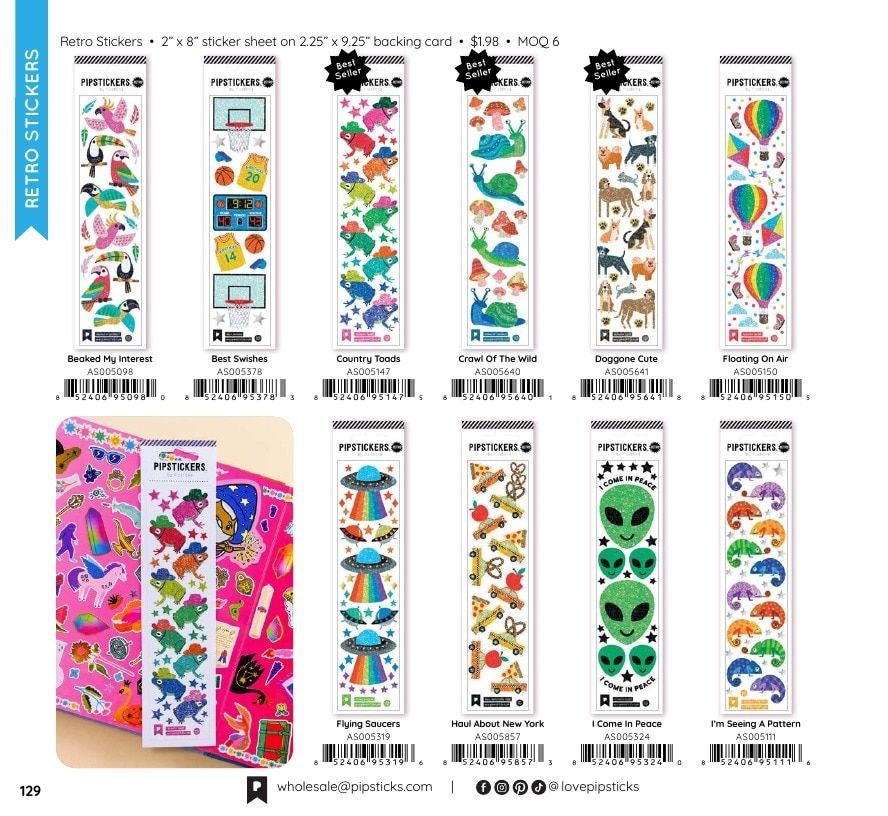 Pipsticks Annual Stickers Catalog Weekly Ad January 1 - December 31, 2026