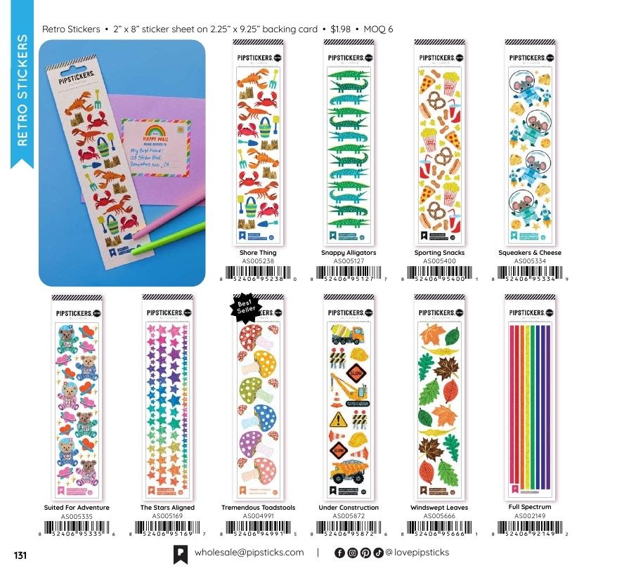 Pipsticks Annual Stickers Catalog Weekly Ad January 1 - December 31, 2026
