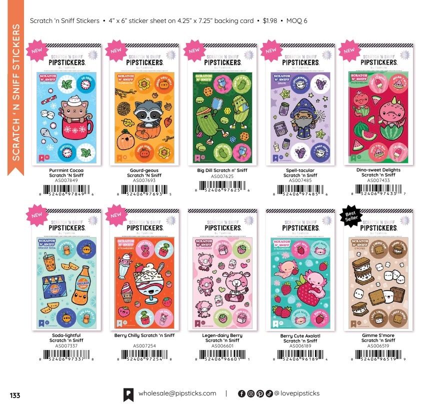 Pipsticks Annual Stickers Catalog Weekly Ad January 1 - December 31, 2026