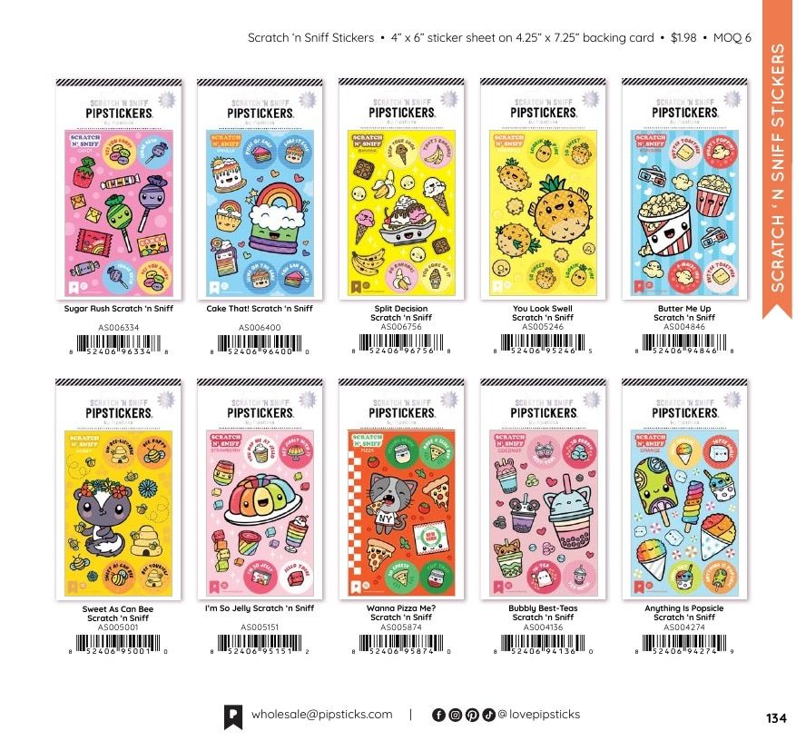 Pipsticks Annual Stickers Catalog Weekly Ad January 1 - December 31, 2026