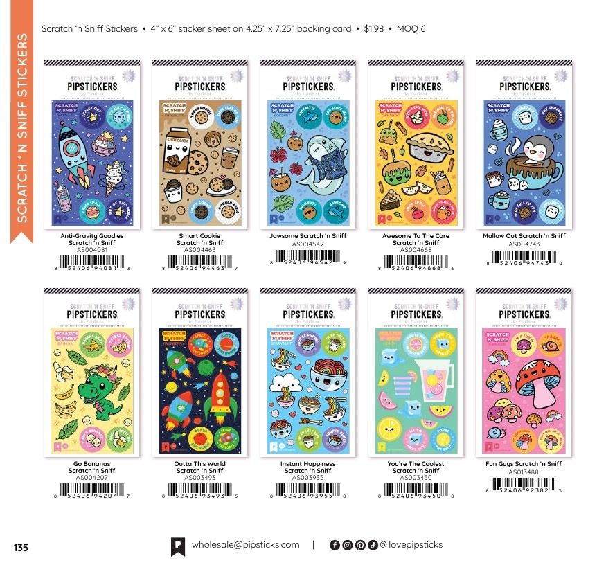 Pipsticks Annual Stickers Catalog Weekly Ad January 1 - December 31, 2026
