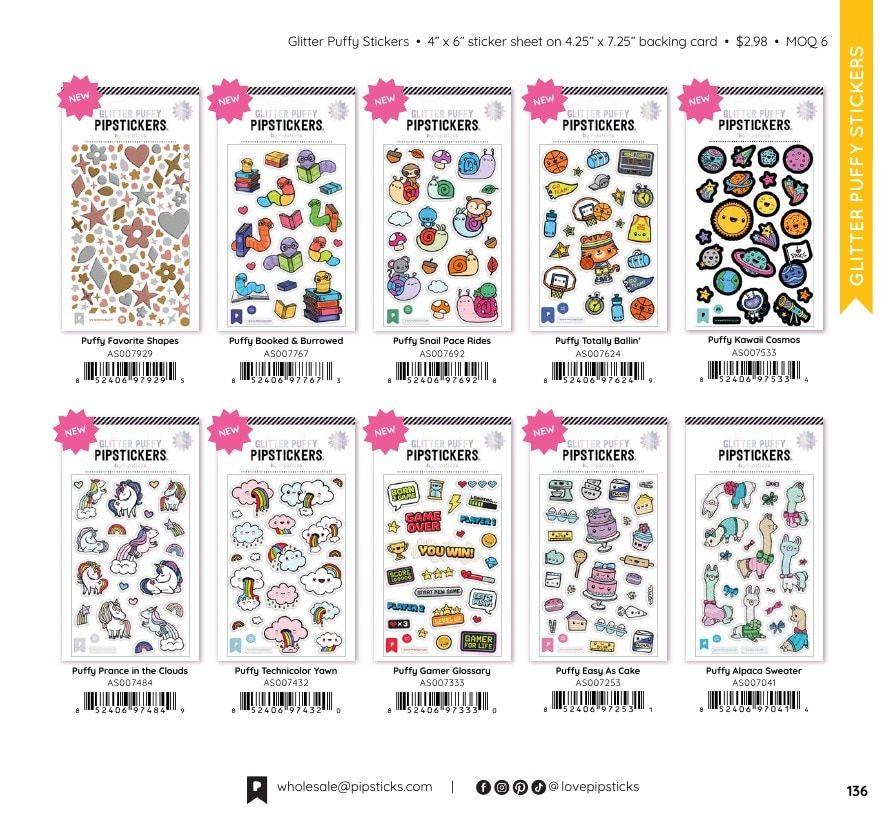 Pipsticks Annual Stickers Catalog Weekly Ad January 1 - December 31, 2026