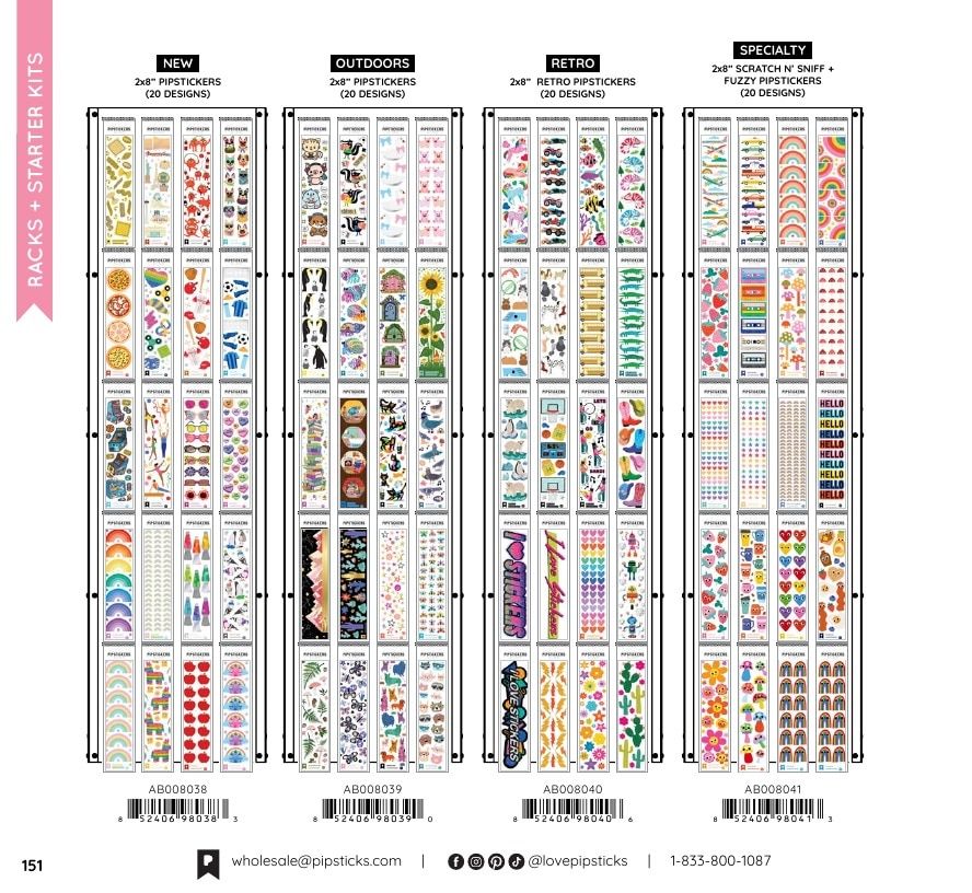 Pipsticks Annual Stickers Catalog Weekly Ad January 1 - December 31, 2026