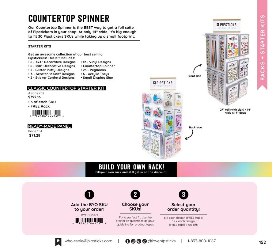 Pipsticks Annual Stickers Catalog Weekly Ad January 1 - December 31, 2026