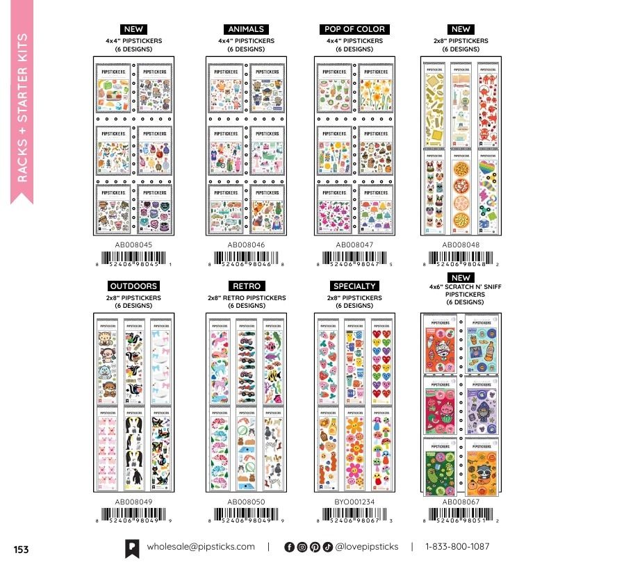 Pipsticks Annual Stickers Catalog Weekly Ad January 1 - December 31, 2026