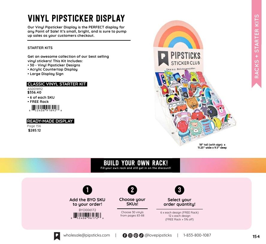 Pipsticks Annual Stickers Catalog Weekly Ad January 1 - December 31, 2026