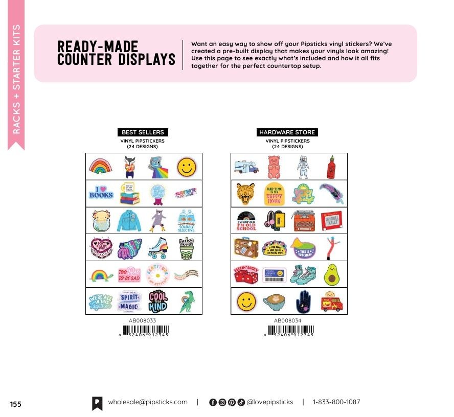 Pipsticks Annual Stickers Catalog Weekly Ad January 1 - December 31, 2026
