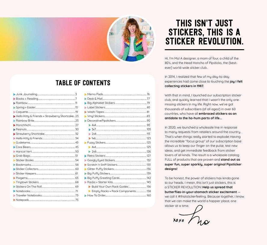 Pipsticks Annual Stickers Catalog Weekly Ad January 1 - December 31, 2026