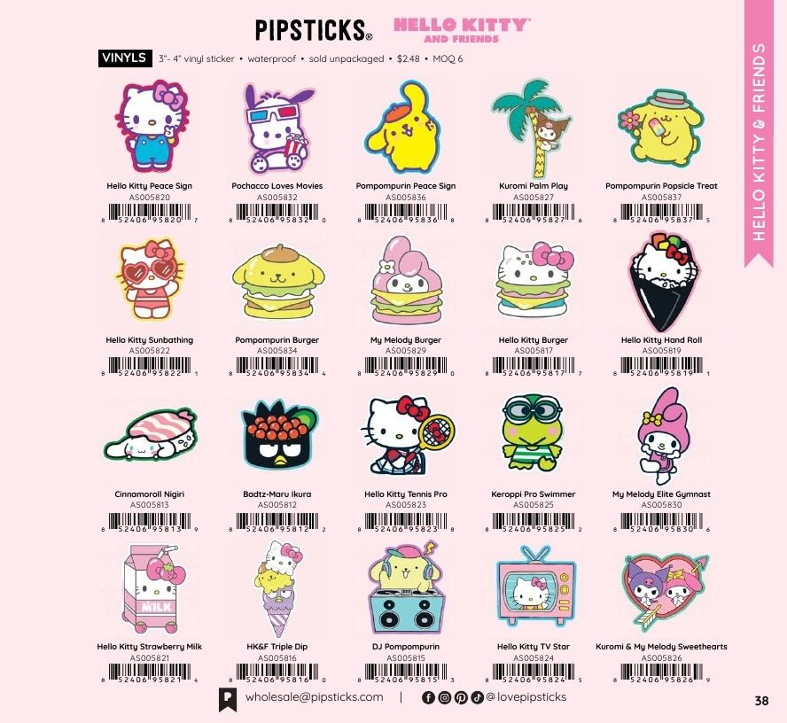 Pipsticks Annual Stickers Catalog Weekly Ad January 1 - December 31, 2026