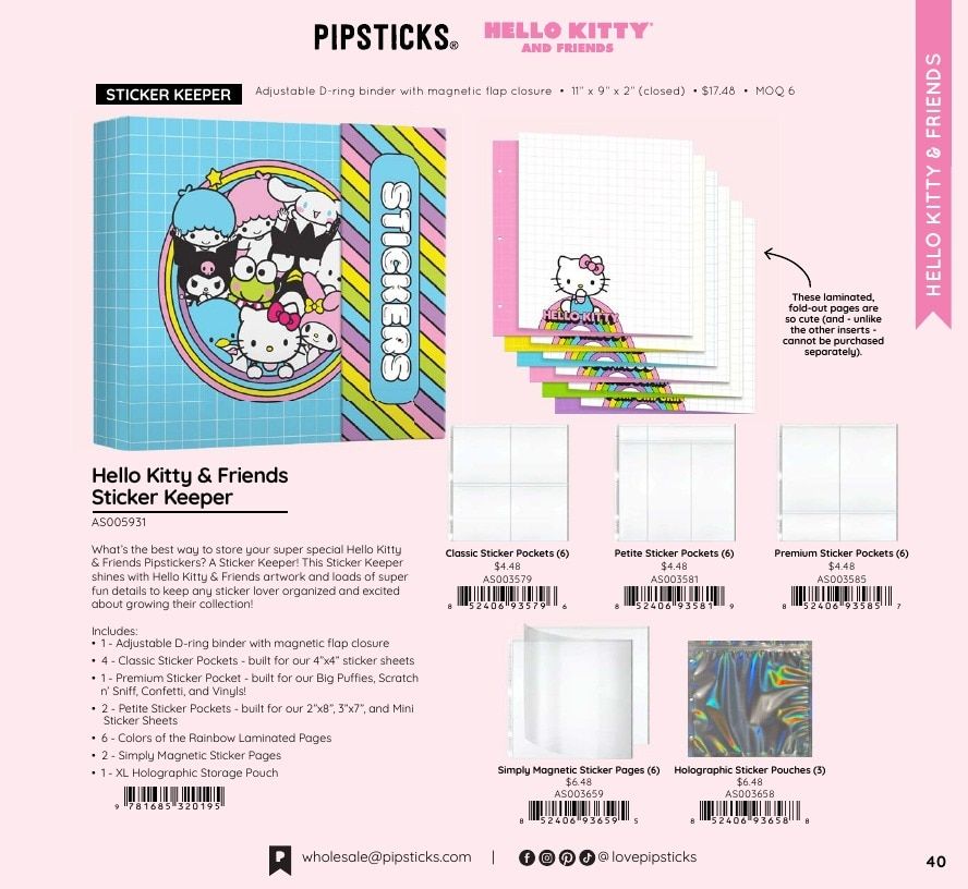 Pipsticks Annual Stickers Catalog Weekly Ad January 1 - December 31, 2026