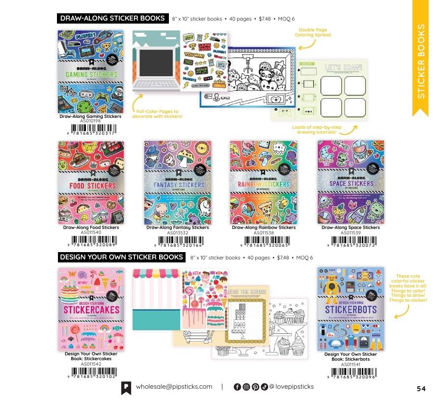 Pipsticks Annual Stickers Catalog Weekly Ad January 1 - December 31, 2026