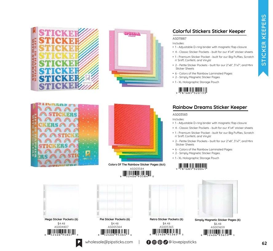 Pipsticks Annual Stickers Catalog Weekly Ad January 1 - December 31, 2026
