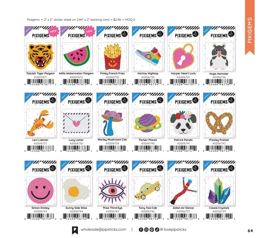Pipsticks Annual Stickers Catalog Weekly Ad January 1 - December 31, 2026