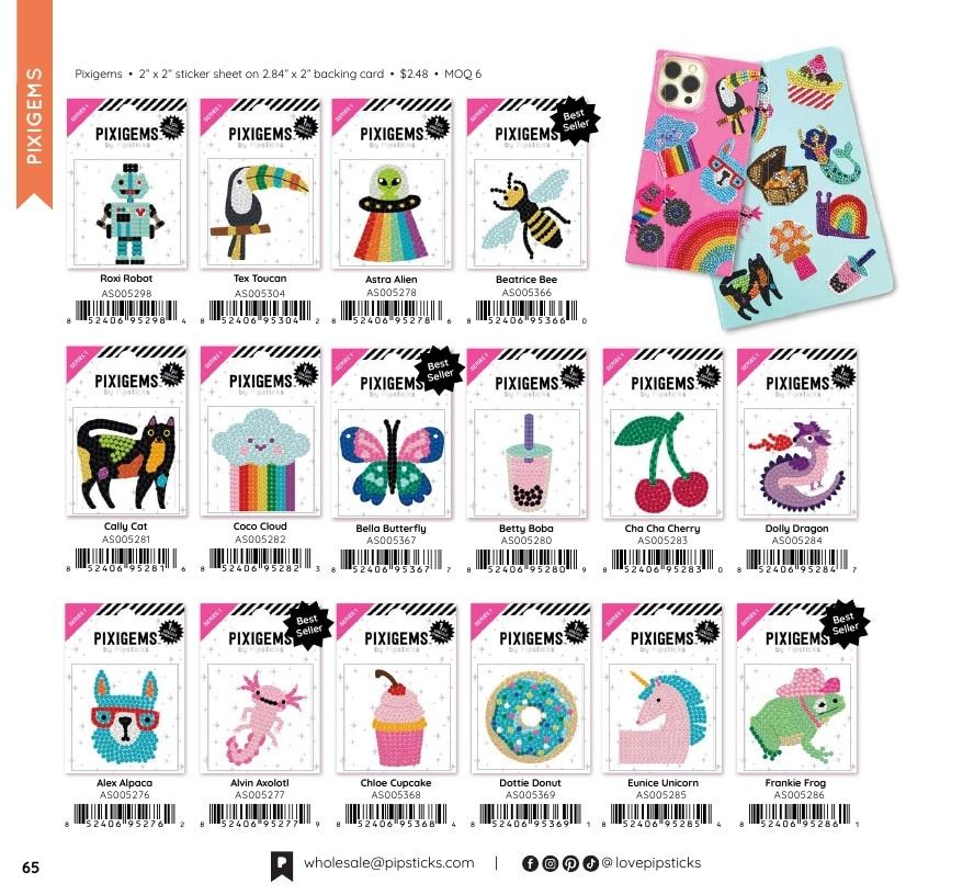 Pipsticks Annual Stickers Catalog Weekly Ad January 1 - December 31, 2026