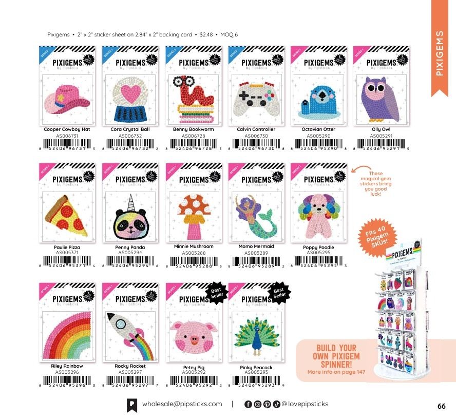 Pipsticks Annual Stickers Catalog Weekly Ad January 1 - December 31, 2026