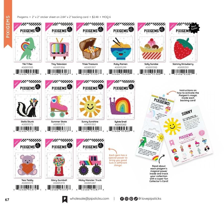 Pipsticks Annual Stickers Catalog Weekly Ad January 1 - December 31, 2026