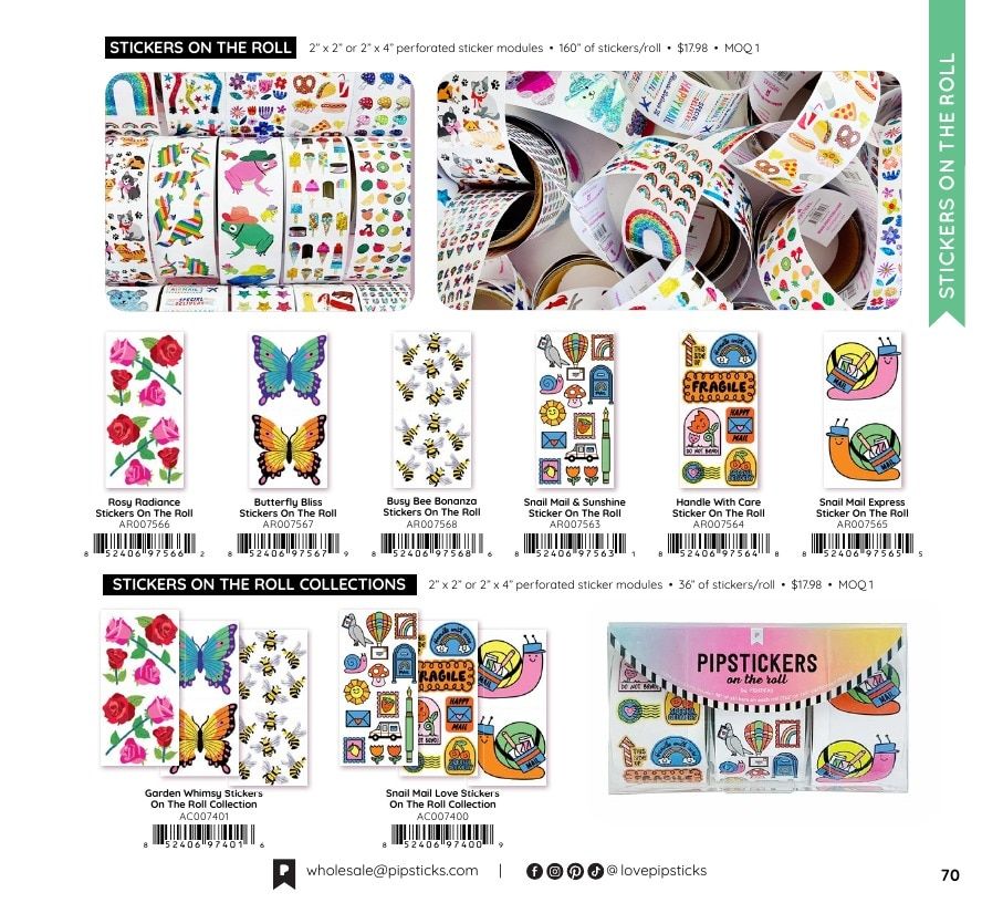 Pipsticks Annual Stickers Catalog Weekly Ad January 1 - December 31, 2026