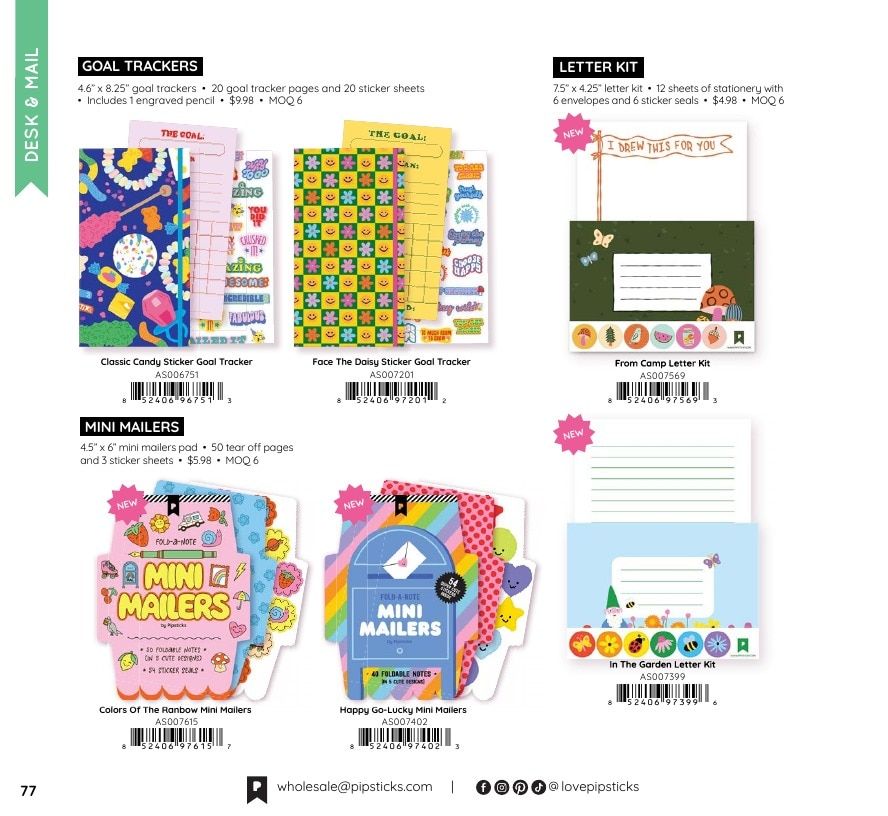Pipsticks Annual Stickers Catalog Weekly Ad January 1 - December 31, 2026