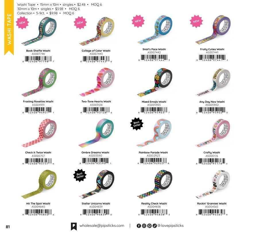 Pipsticks Annual Stickers Catalog Weekly Ad January 1 - December 31, 2026