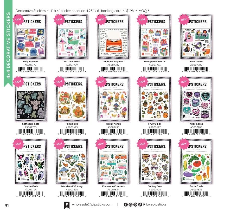 Pipsticks Annual Stickers Catalog Weekly Ad January 1 - December 31, 2026