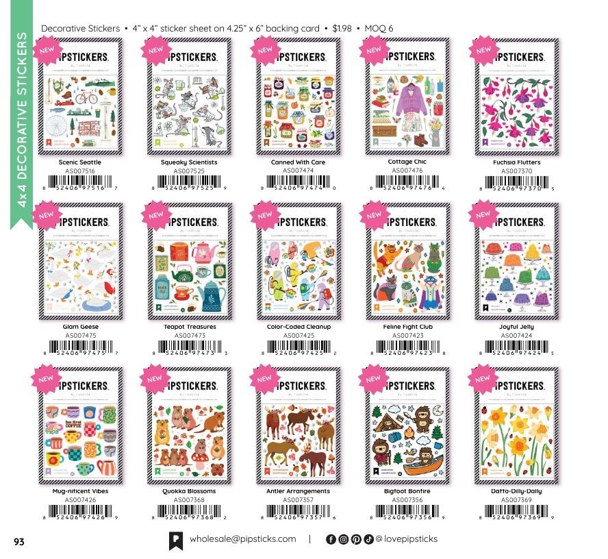 Pipsticks Annual Stickers Catalog Weekly Ad January 1 - December 31, 2026
