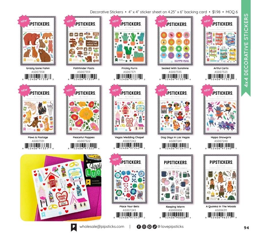 Pipsticks Annual Stickers Catalog Weekly Ad January 1 - December 31, 2026