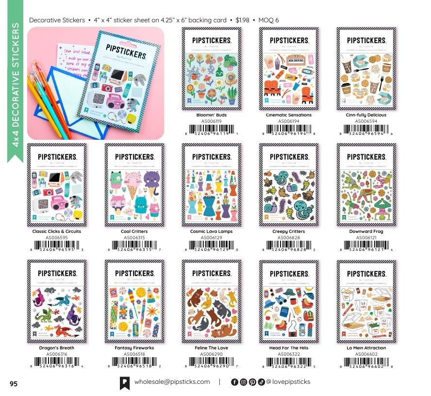 Pipsticks Annual Stickers Catalog Weekly Ad January 1 - December 31, 2026