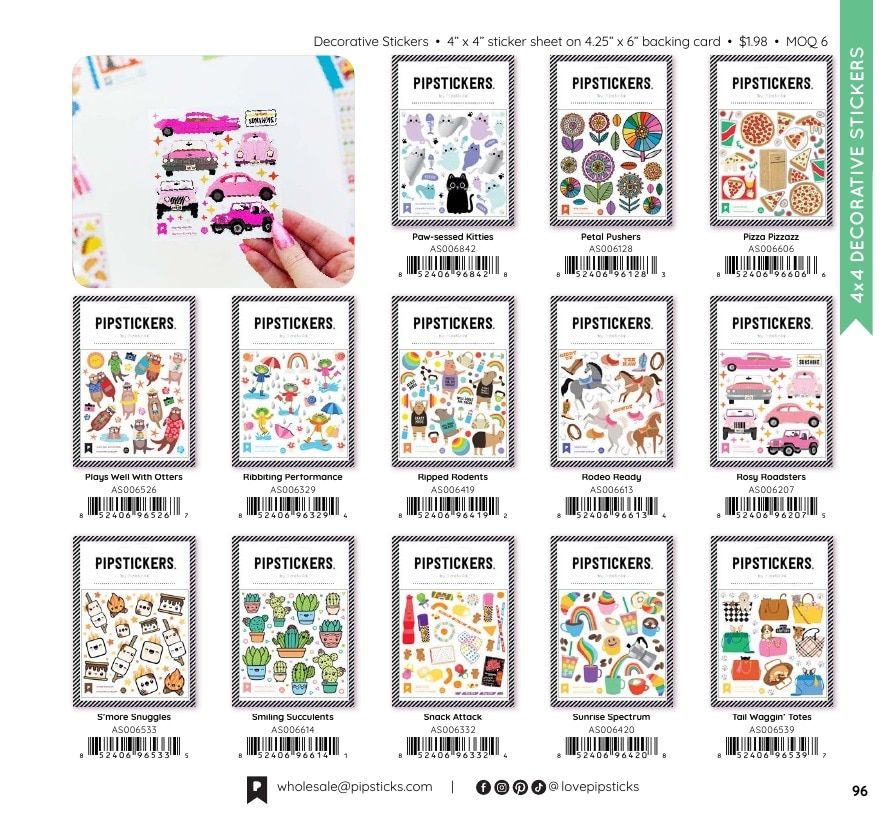 Pipsticks Annual Stickers Catalog Weekly Ad January 1 - December 31, 2026