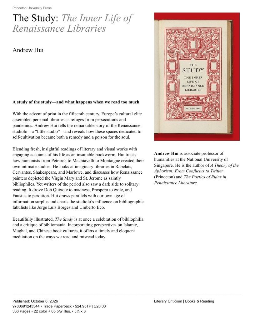 Princeton University Press Fall Book Catalog Weekly Ad January 1 - December 31, 2026