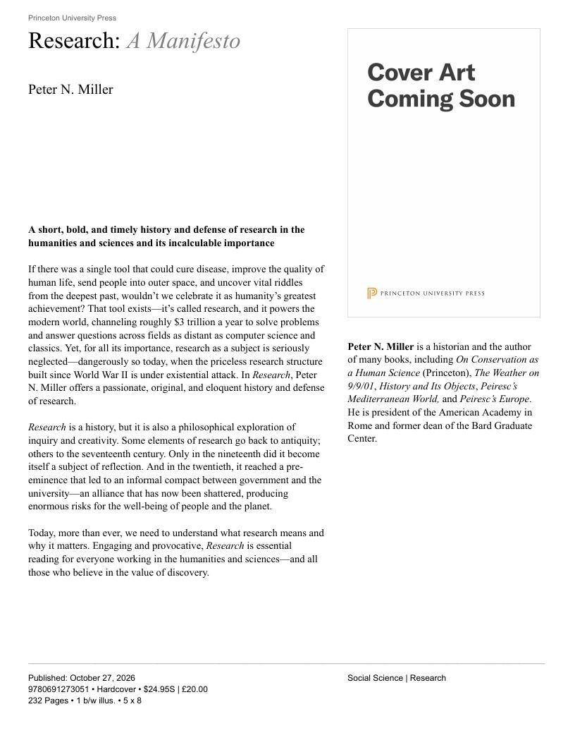 Princeton University Press Fall Book Catalog Weekly Ad January 1 - December 31, 2026