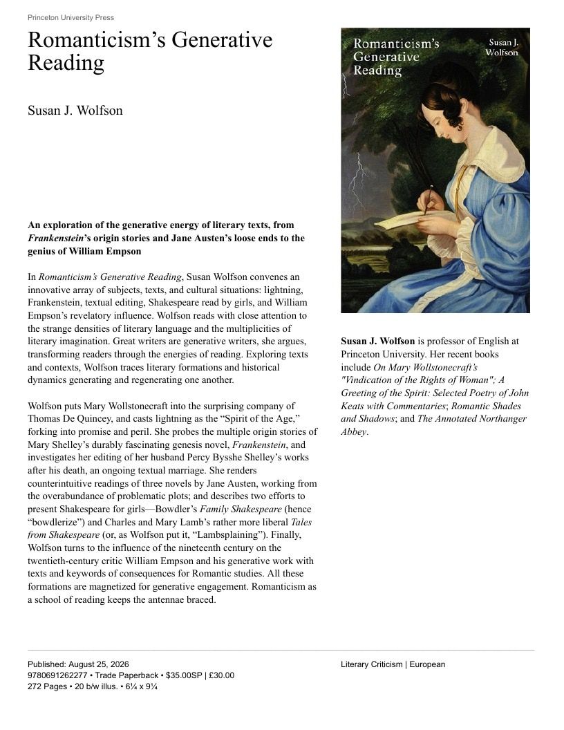 Princeton University Press Fall Book Catalog Weekly Ad January 1 - December 31, 2026