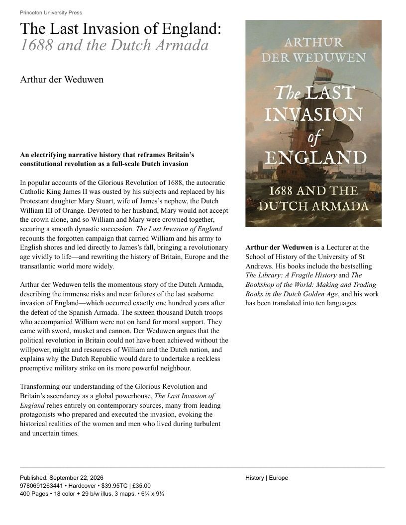 Princeton University Press Fall Book Catalog Weekly Ad January 1 - December 31, 2026