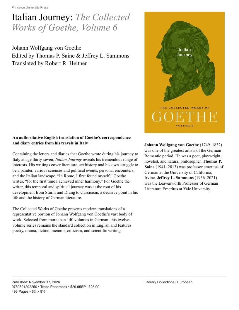 Princeton University Press Fall Book Catalog Weekly Ad January 1 - December 31, 2026