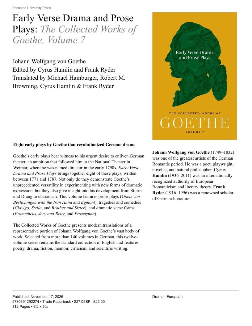 Princeton University Press Fall Book Catalog Weekly Ad January 1 - December 31, 2026