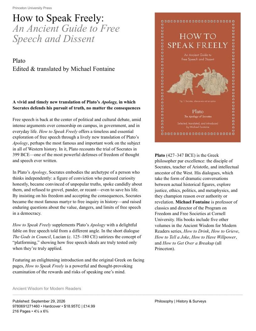 Princeton University Press Fall Book Catalog Weekly Ad January 1 - December 31, 2026