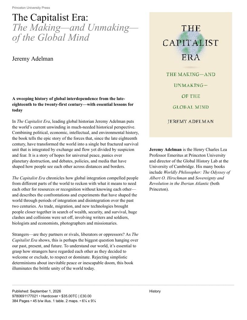 Princeton University Press Fall Book Catalog Weekly Ad January 1 - December 31, 2026
