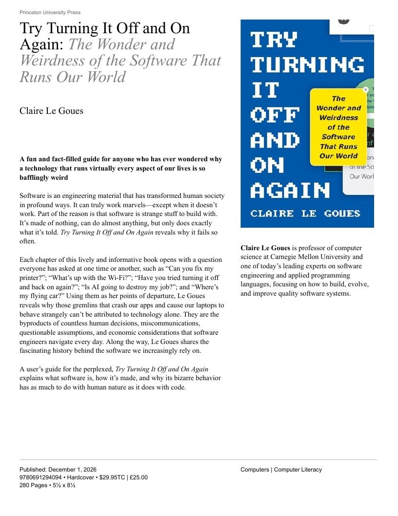 Princeton University Press Fall Book Catalog Weekly Ad January 1 - December 31, 2026