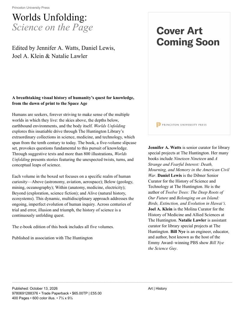 Princeton University Press Fall Book Catalog Weekly Ad January 1 - December 31, 2026