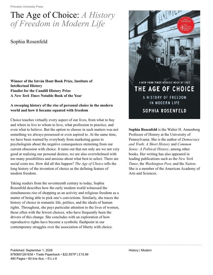 Princeton University Press Fall Book Catalog Weekly Ad January 1 - December 31, 2026