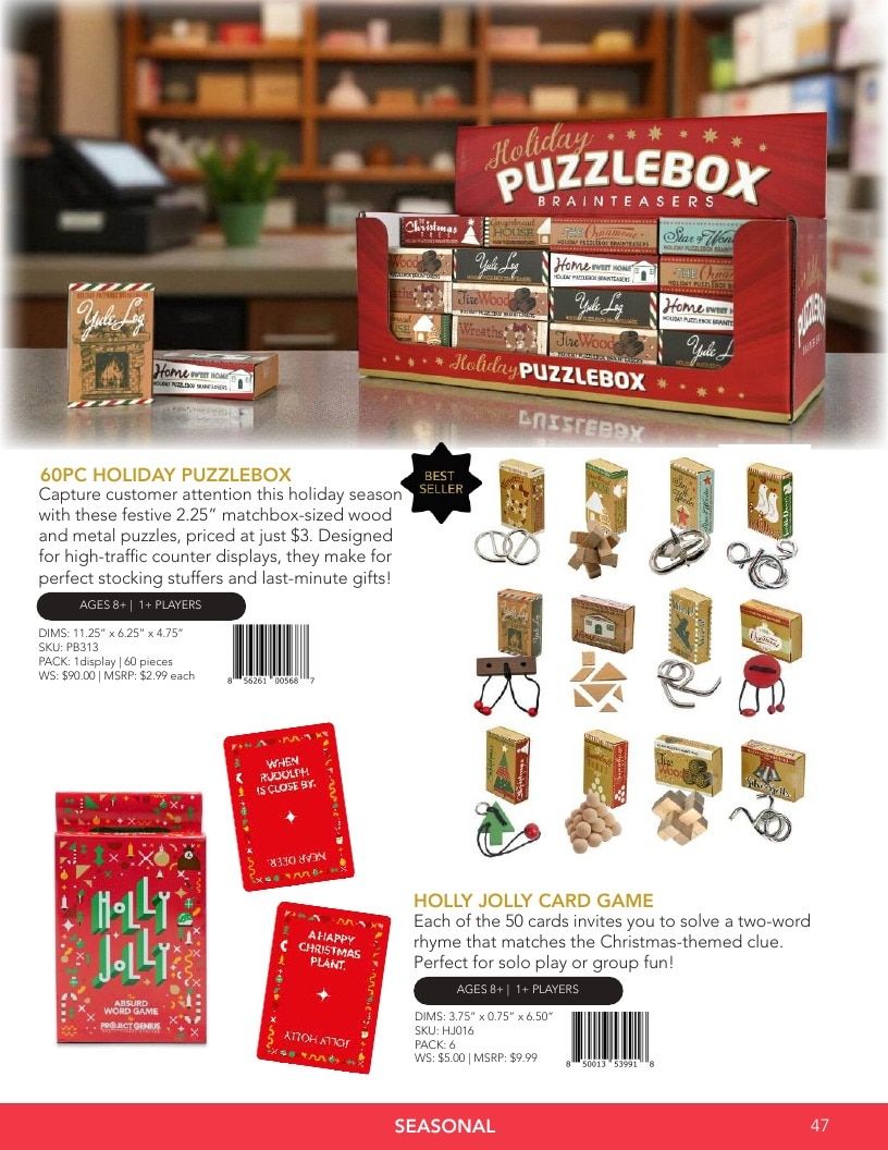 Project Genius Annual Puzzles and Games Catalog Weekly Ad January 1 - December 31, 2026
