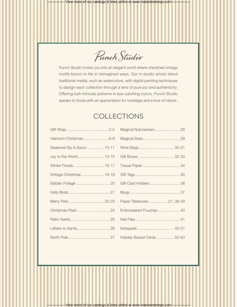 Punch Studio Holiday Gift Wrap Catalog Weekly Ad January 1 - December 31, 2026