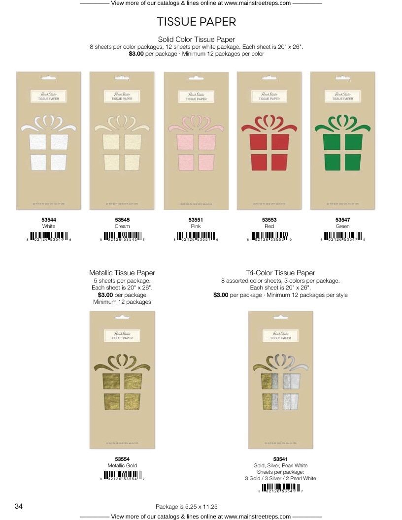 Punch Studio Holiday Gift Wrap Catalog Weekly Ad January 1 - December 31, 2026