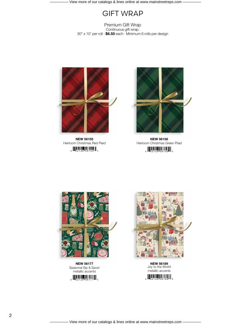Punch Studio Holiday Gift Wrap Catalog Weekly Ad January 1 - December 31, 2026