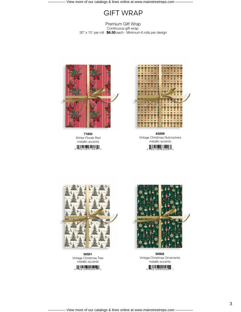 Punch Studio Holiday Gift Wrap Catalog Weekly Ad January 1 - December 31, 2026